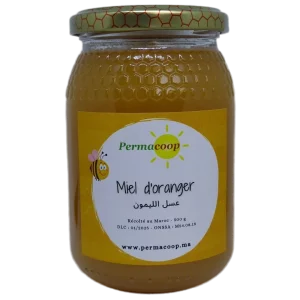 Miel d'oranger du Maroc par Permacoop